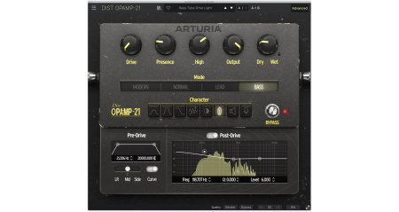Software audio - Plugin distorsiune Arturia Dist OPAMP-21
