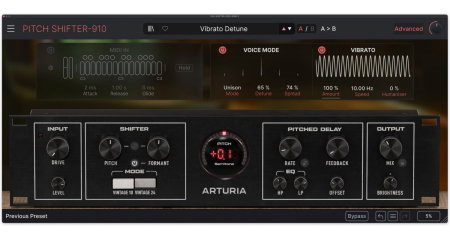 Software audio - Plugin efect Arturia Pitch SHIFTER-910