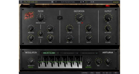 Software audio - Plugin filtru Arturia Filter MS-20