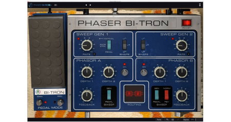 Software audio - Plugin phaser Arturia Phaser BI-TRON