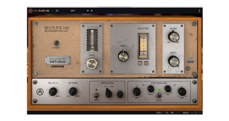 Software audio - Plugin reverb Arturia Rev PLATE-140