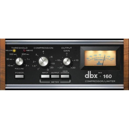 Software audio - Plugin Universal Audio UAD dbx 160 Compressor / Limiter