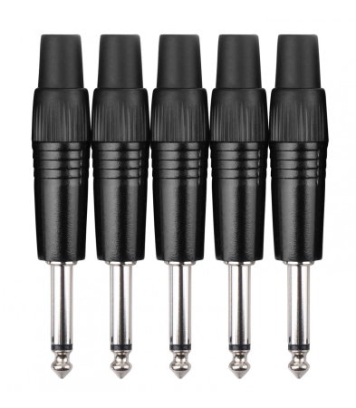 Conectori Jack - Pronomic JPLUG 6,3mm BK Mono Set