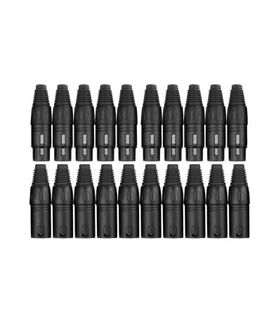Magazin - Pronomic XLR Connector Set 20 BK