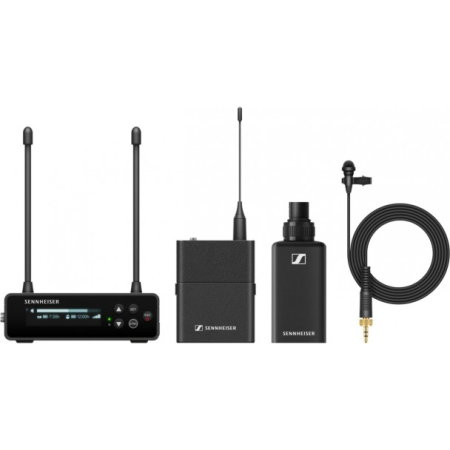 Microfoane wireless si sisteme - Sennheiser EW-DP ENG SET (R1-6) - sistem wireless cu microfon lavaliera si transmitator shotgun