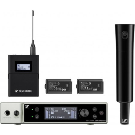 Microfoane wireless si sisteme - Sennheiser EW-DX SK / SKM-S BASE SET (S2-10) - set wireless 2 x transmitator + receptor