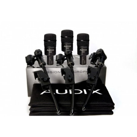 Microfoane pt tobe si percutii - Set 3 microfoane pentru tobe Audix D2 Trio