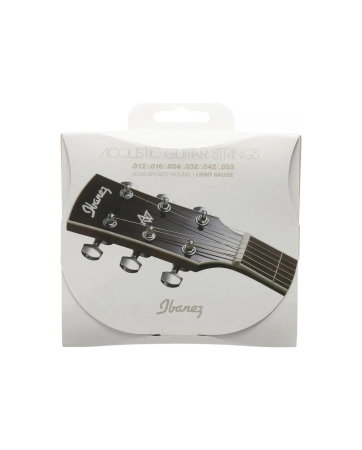 Chitare si bass - Set corzi chitară acustică 12-53 Ibanez IACS6 Light - Ibanez