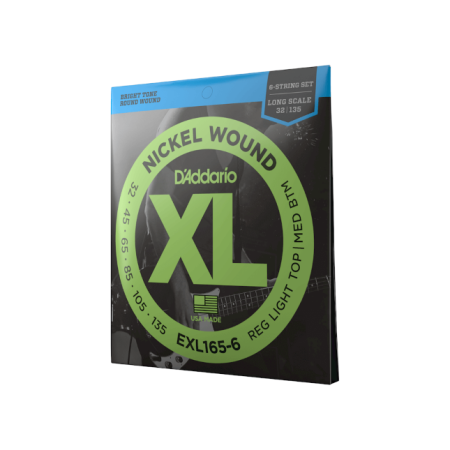 Magazin - Set corzi bass D'Addario EXL165-6 32-135