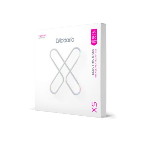 Magazin - Set corzi Daddario XSB45130 45-130 Regular Light 5-String, Long Scale, XS Nickel Bass Strings