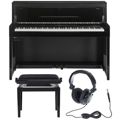 Claviaturi - Set pian digital Thomann DP-140 BP UW cu scaun și căști
