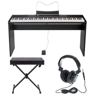 Claviaturi - Set pian digital Thomann SP-320 cu scaun și căști