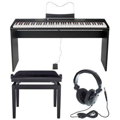 Claviaturi - Set pian digital Thomann SP-320 cu scaun, stativ și căști