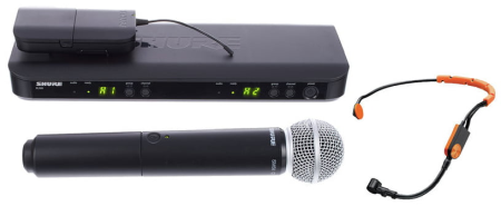 Sisteme wireless și microfoane fără fir - Shure BLX1288 / SM31 Combo