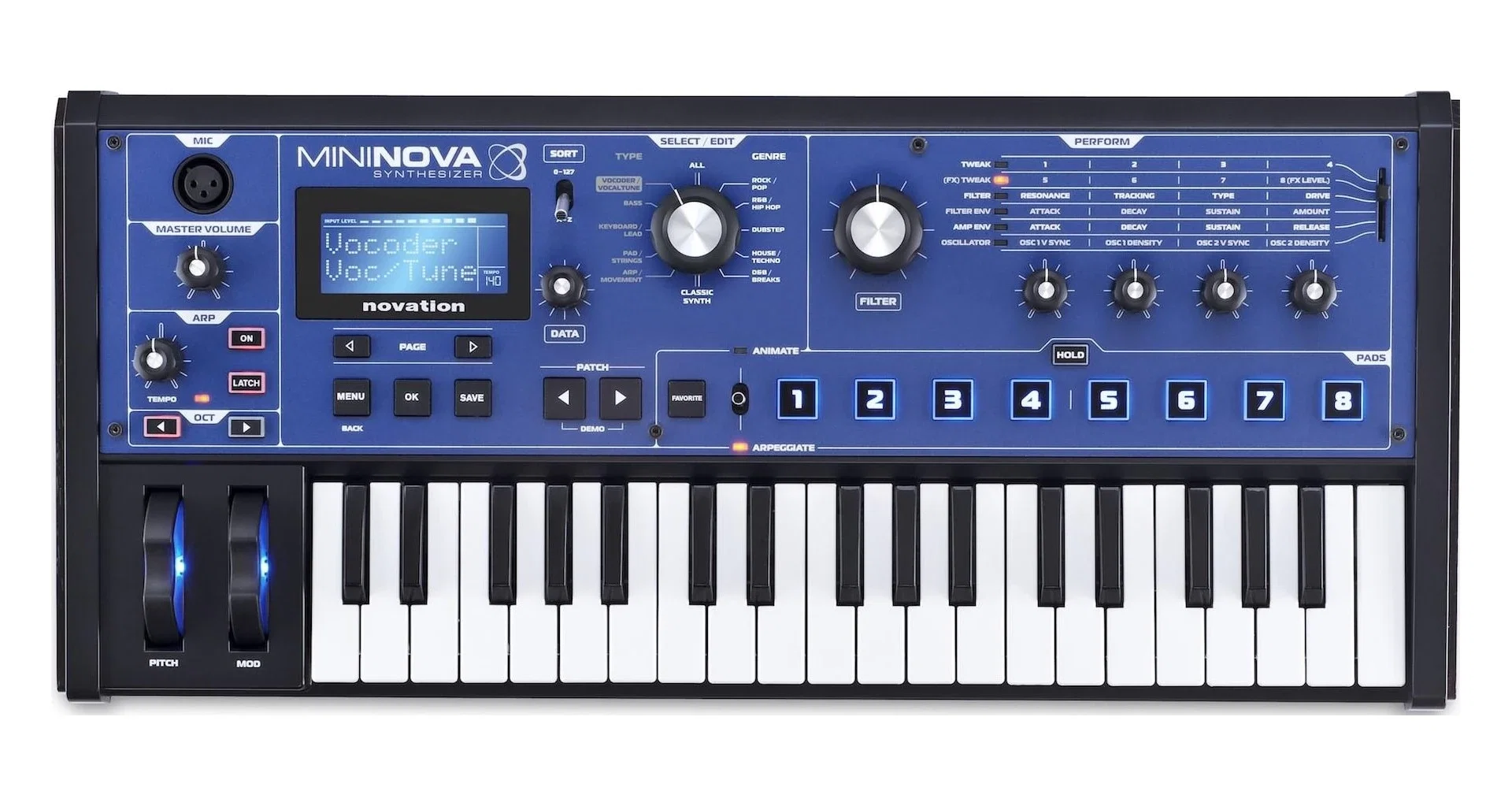 Sintetizatoare - Sintetizator Novation MiniNova