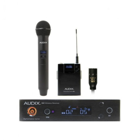 Microfoane - Sistem wireless cu microfon de mână și lavalieră Audix AP41 OM2 L10