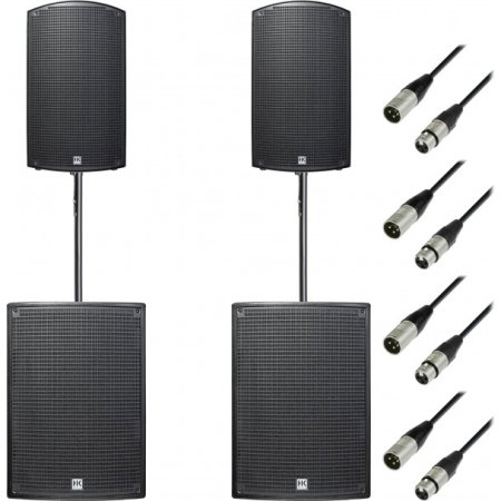 SET-URI PA - SISTEME DE SONORIZARE - SONAR 115 Power Pack - bundle sistem de sonorizare mid plus / sistem activ complet