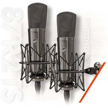 Microfoane de studio - Set stereo de două microfoane Warm Audio WA-87 R2 Titanium