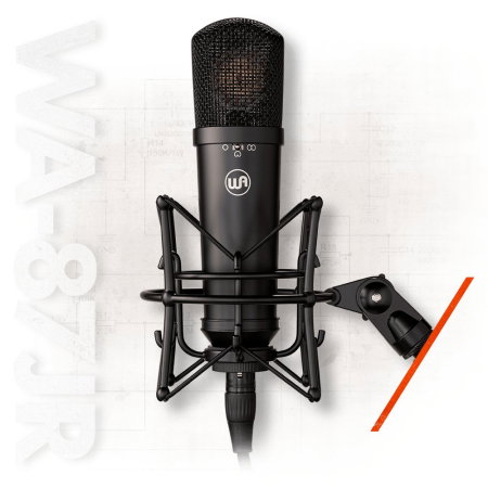 Microfoane de studio - Microfon Warm Audio WA-87jr Black în finisaj negru