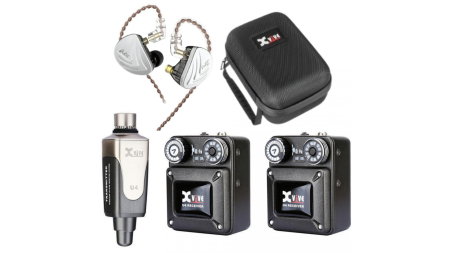 Monitorizare in-ear wireless - Xvive U4R2 + KZ AS16 BK In-Ear Monitor Set