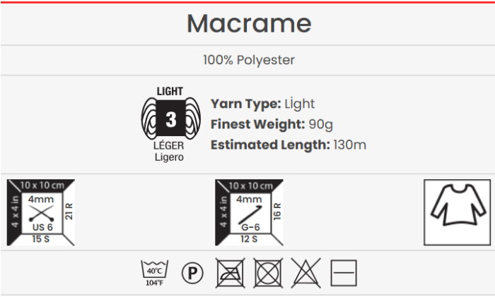 Fire de tricotat MACRAME-540g [3]