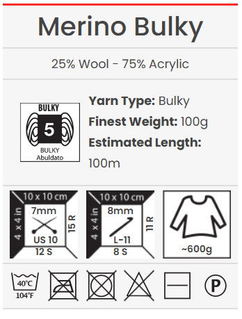 Merino Bulky YarnArt – fir de lana naturala gros pentru tricotat [3]