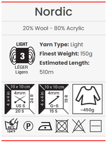 Fire de tricotat Nordic-450g [4]