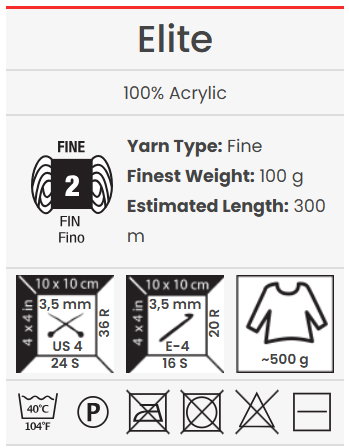 Elite YarnArt – fir de tricotat acrilic [2]