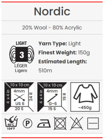 Fire de tricotat Nordic-450g [3]