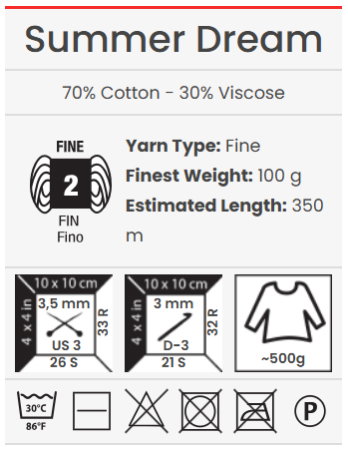 Fire de tricotat SUMMER DREAM-400gr [3]