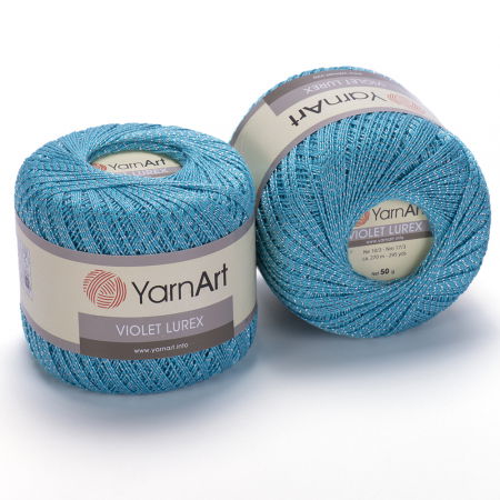 Fire de tricotat - Fire de tricotat Violet Lurex YarnArt – imagine produs