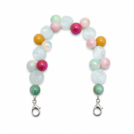 Accesorii posete - Maner poseta cu margele 37cm