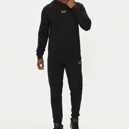 TRENING - TRAIN CORE ID M T-SUIT HOODIE PJVRZ-8NPV64-0208