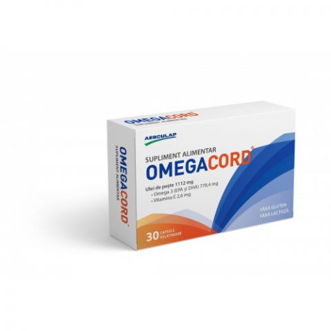 Afectiuni cardio-vasculare - Omegacord x 30 caps.gelatinoase Zephyr Labs