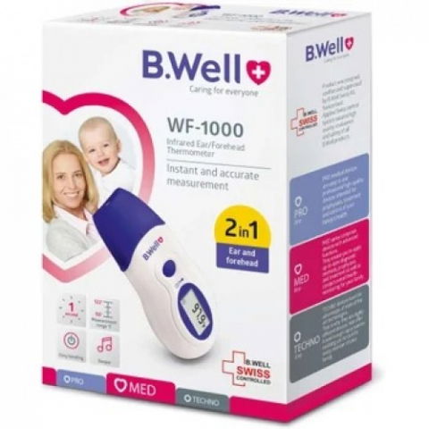 Produse tehnico-medicale - Termometru digital B.Well infrarosu, 2in1 WF-1000 Zephyr Labs
